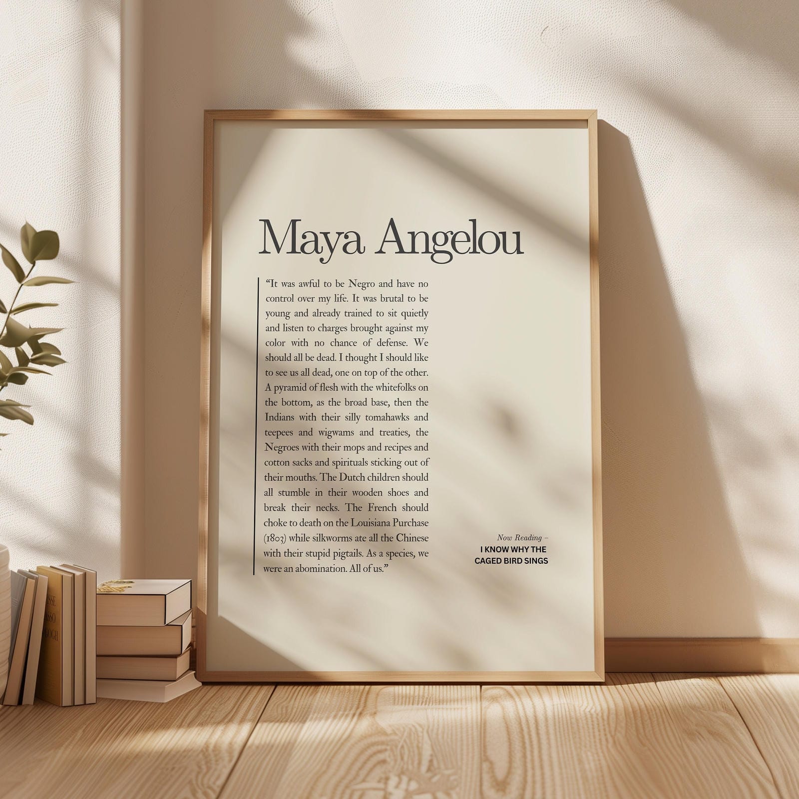 Maya Angelou "I Know Why The Caged Bird Sings"