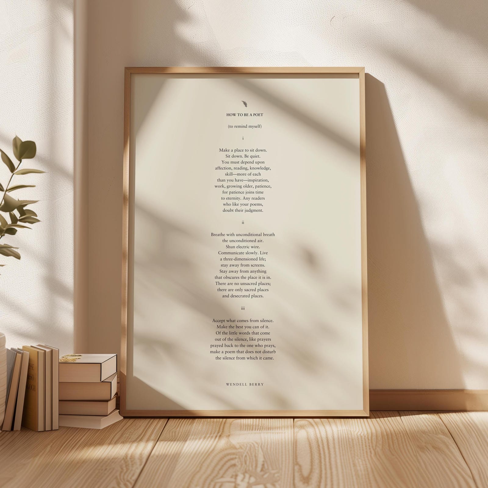 Wendell Berry "How To Be A Poet"
