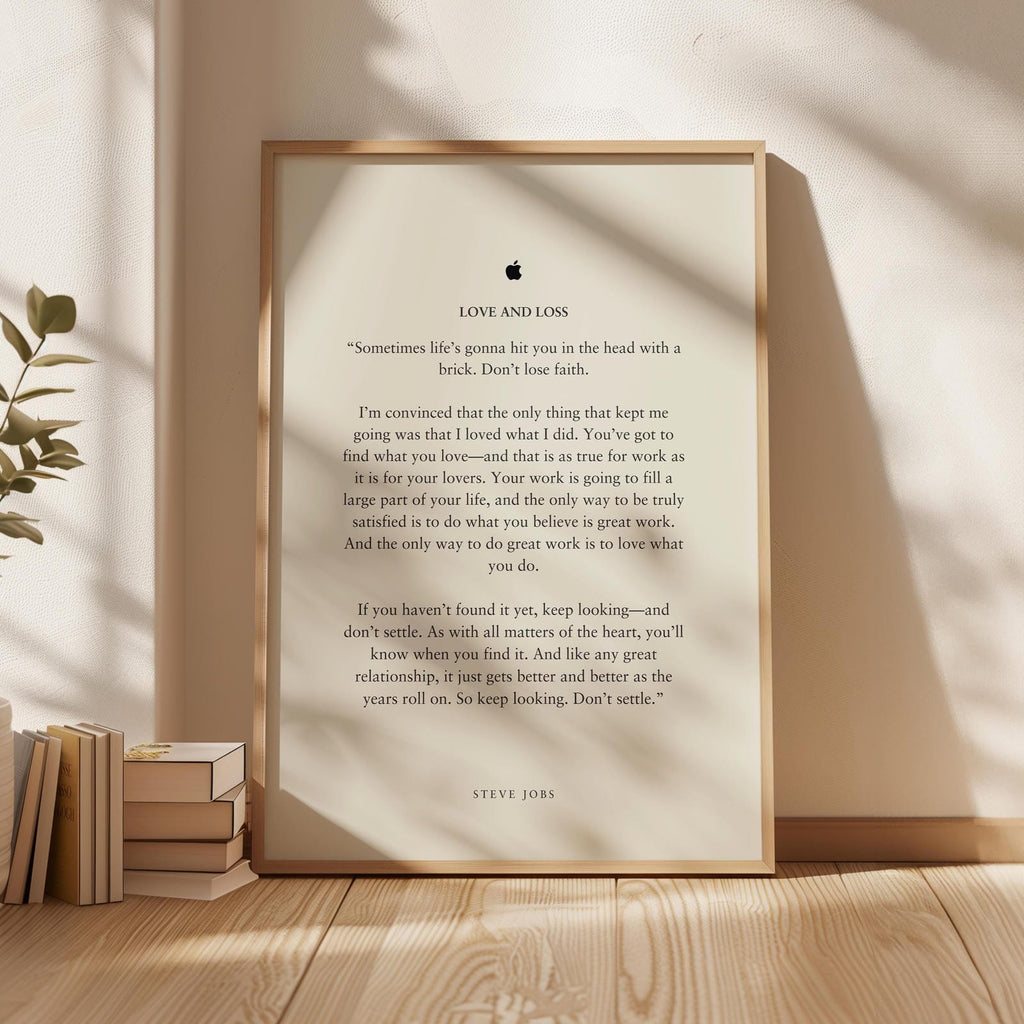 Steve Jobs Stanford Speech "Love and Loss"